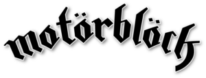 Motörblöck Logo in schwarz